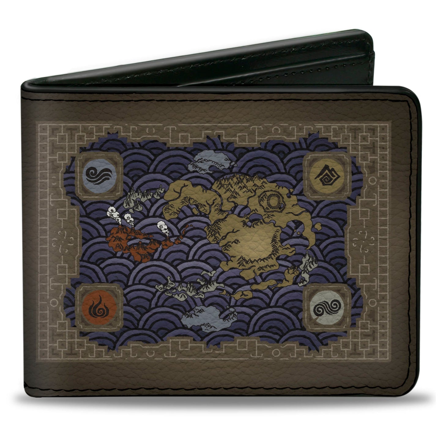 Avatar: The Last Airbender Elements Map Bi - Fold Wallet - Paramount Shop