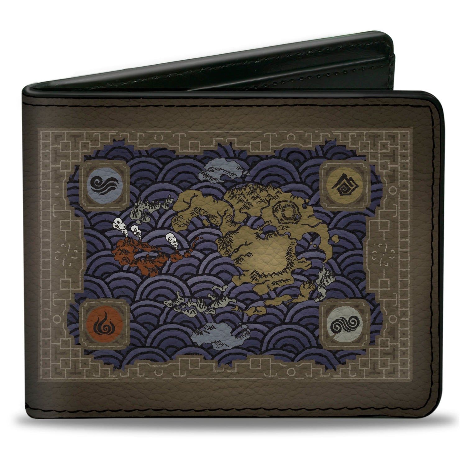 Avatar: The Last Airbender Elements Map Bi - Fold Wallet - Paramount Shop