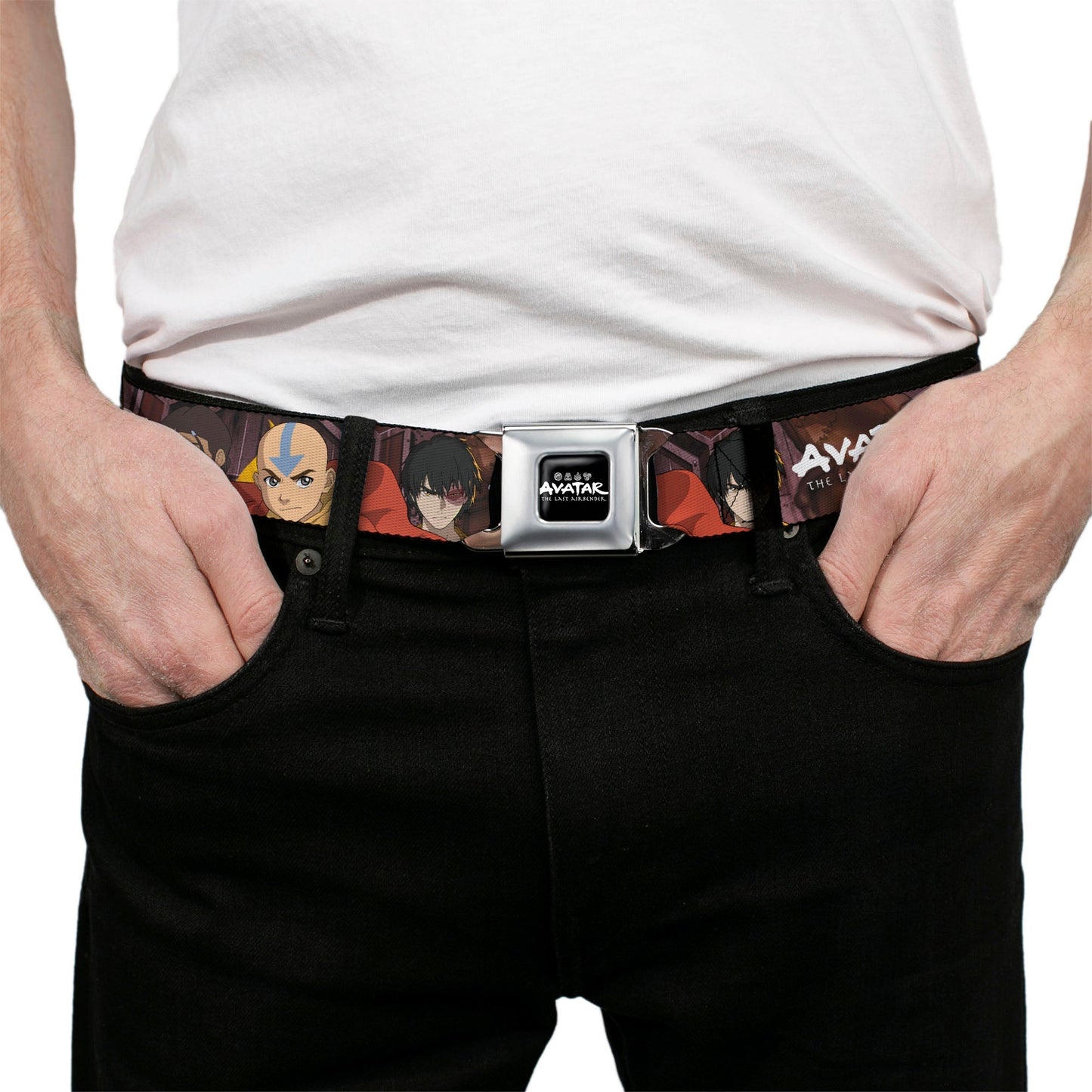Avatar: The Last Airbender Group Pose Graphic Seatbelt Belt - Paramount Shop