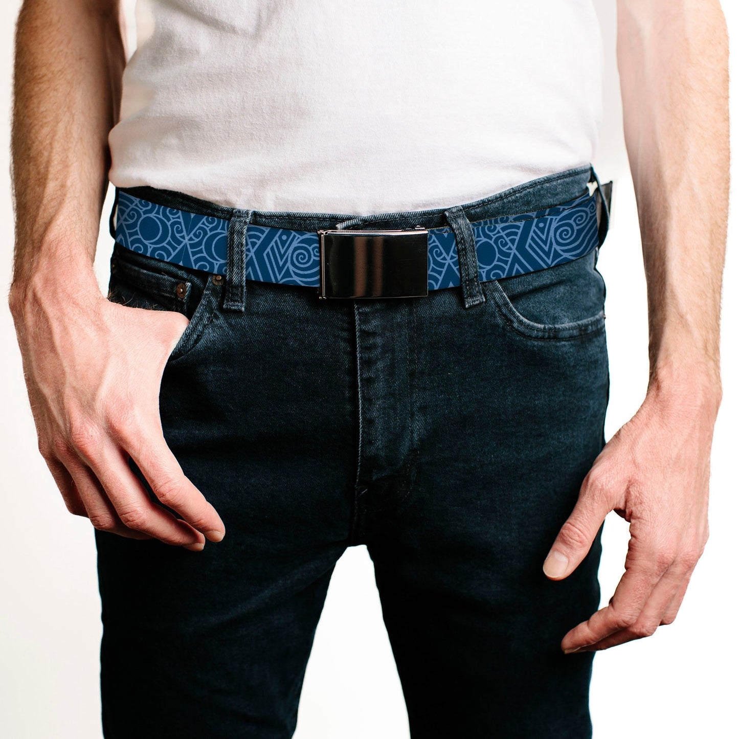 Avatar: The Last Airbender Water Element Blue Web Belt - Paramount Shop