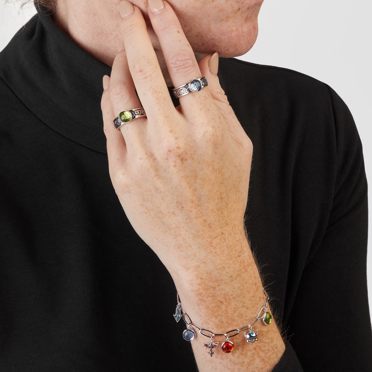 Avatar: The Last Airbender x RockLove Earthbender Spinner Ring - Paramount Shop