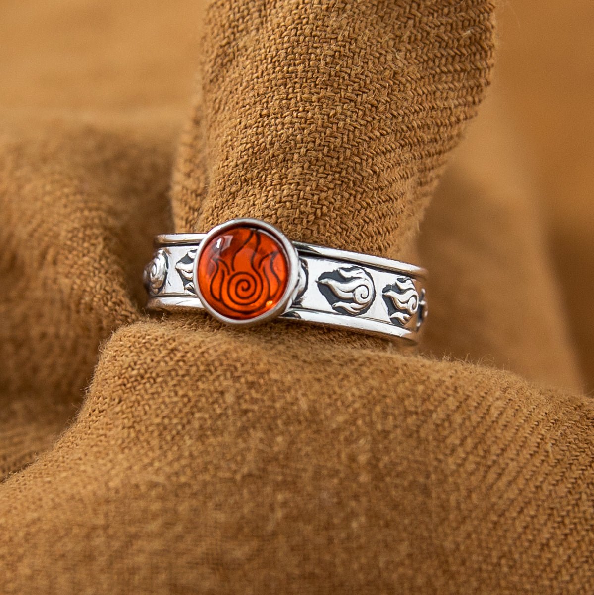 Avatar: The Last Airbender x RockLove Firebender Spinner Ring - Paramount Shop