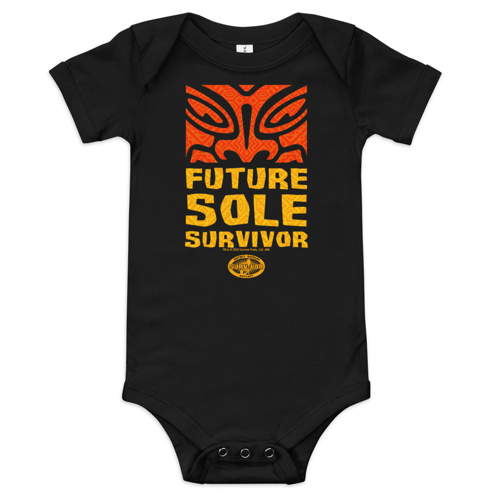 Survivor Baby Bodysuit Future Sole Survivor Black