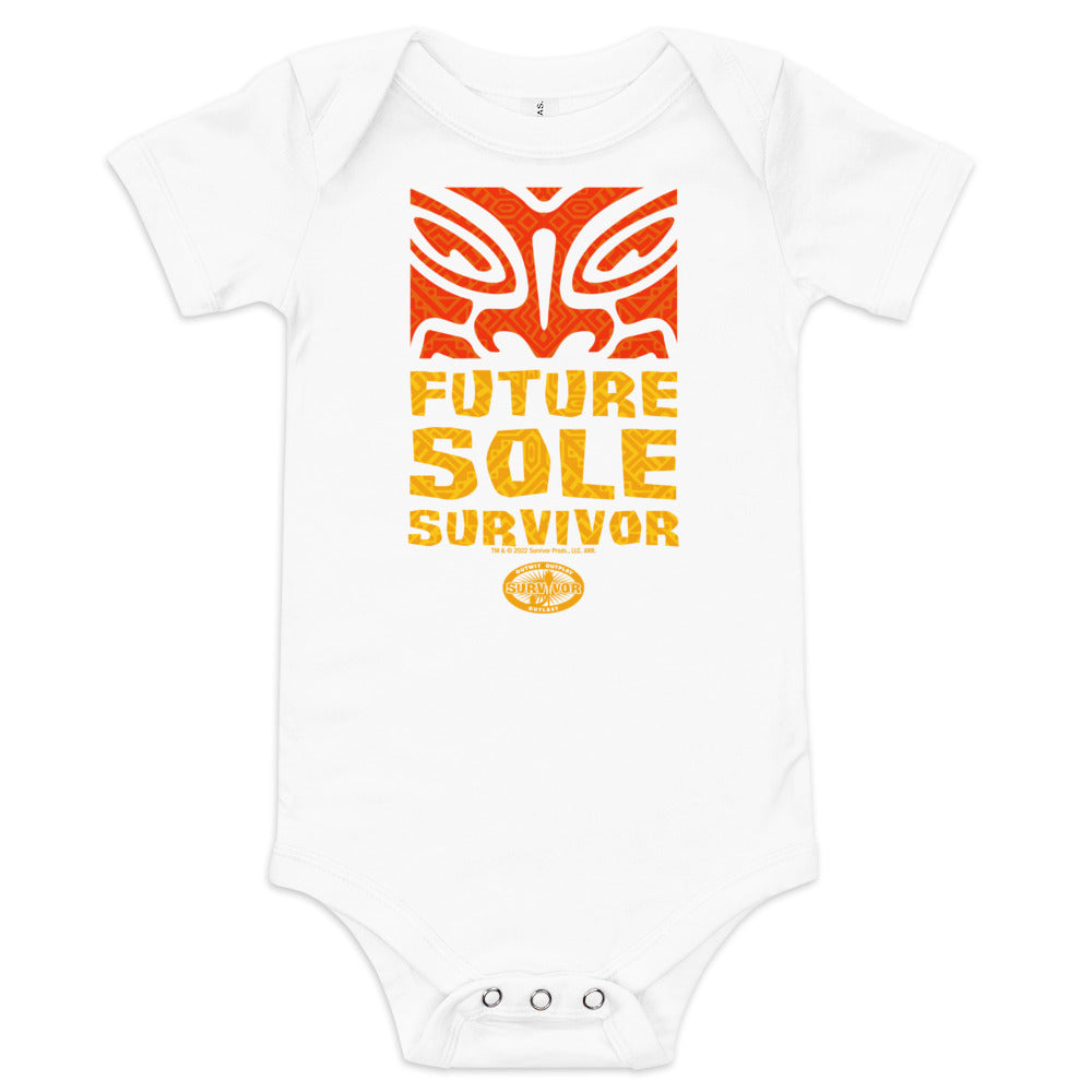 Survivor Baby Bodysuit Future Sole Survivor White