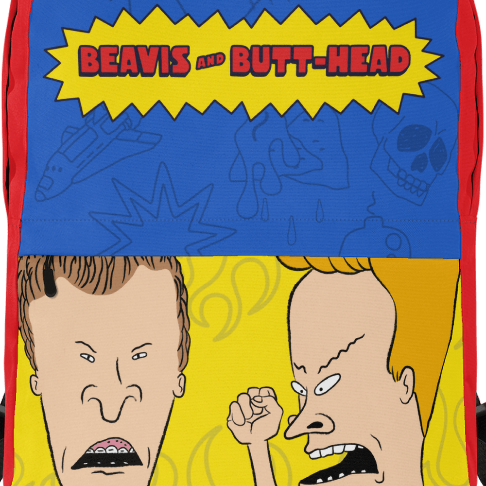 beavis and butthead small leather backpack Beavis and Butt-Head Logo Premium Backpack
