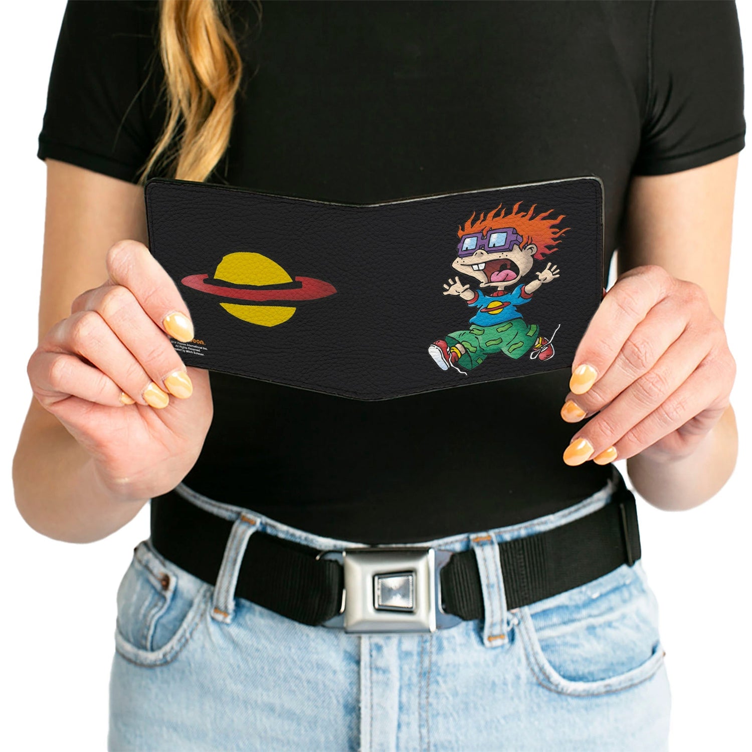 Bi - Fold Wallet - Chuckie Running Pose + Saturn Black - Paramount Shop