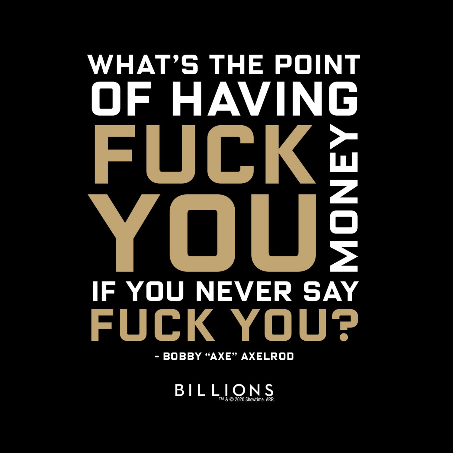 Billions What's the Point 17 oz Pint Glass - Paramount Shop