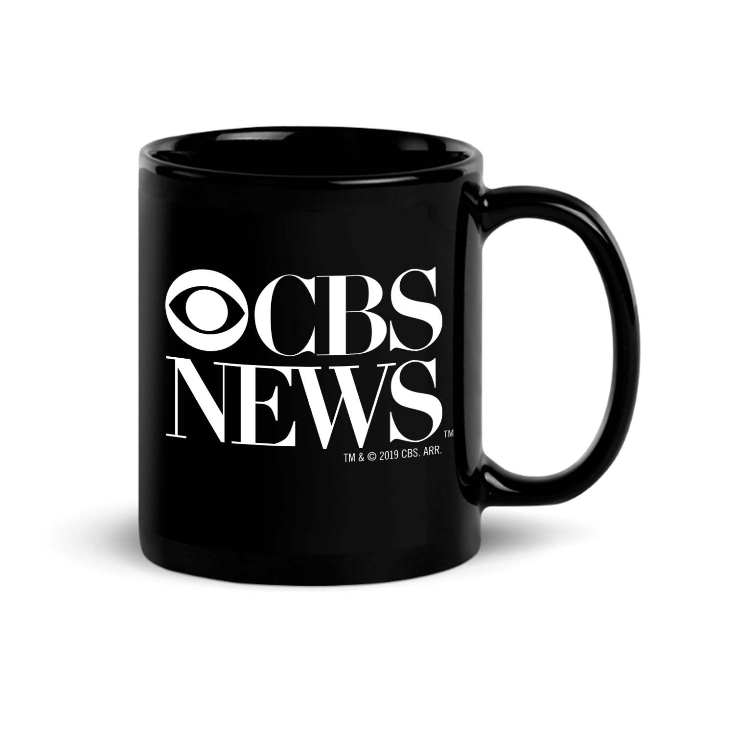 CBS News Vintage Logo Taza negra – Paramount Shop