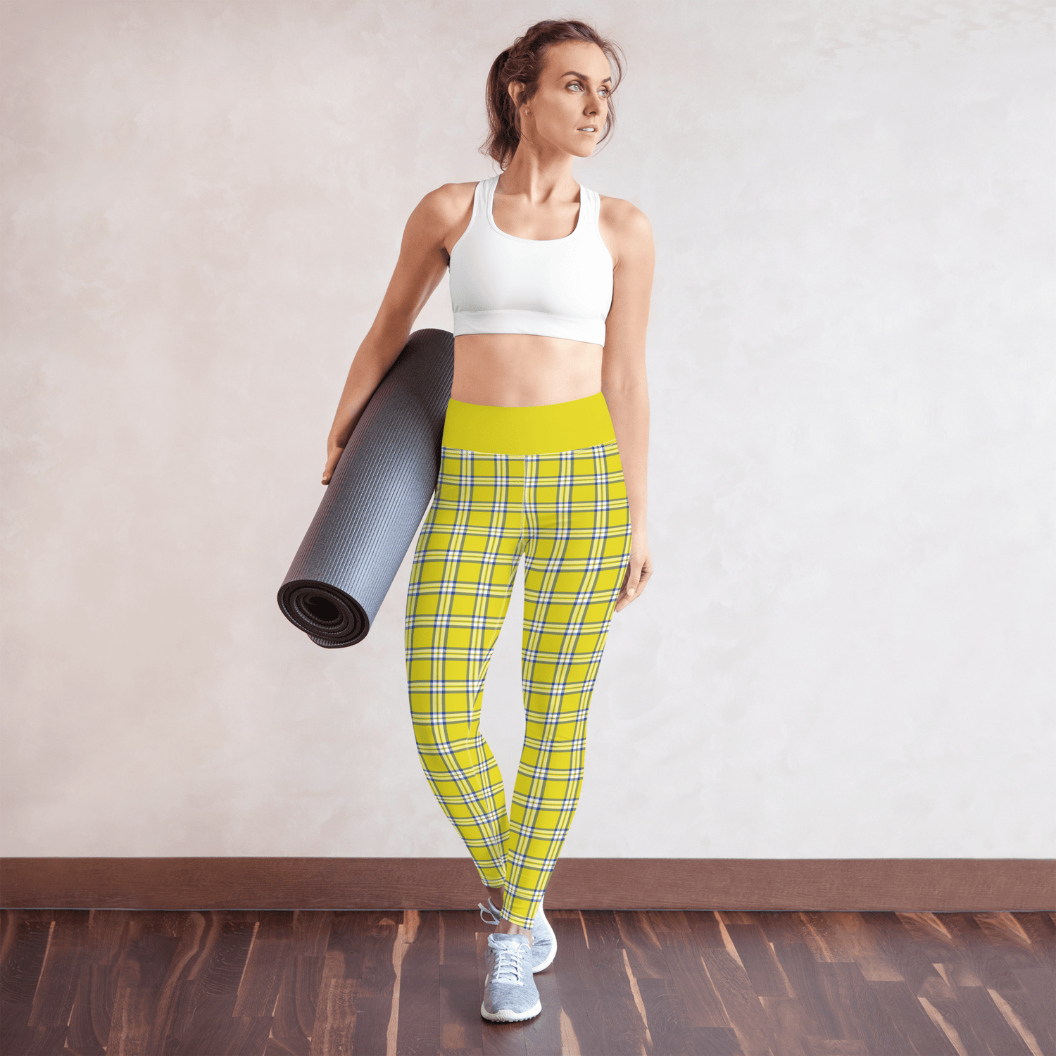 Leggings A Vita Alta No Boundaries In Morbido Pile A Quadretti - Junior/Woman