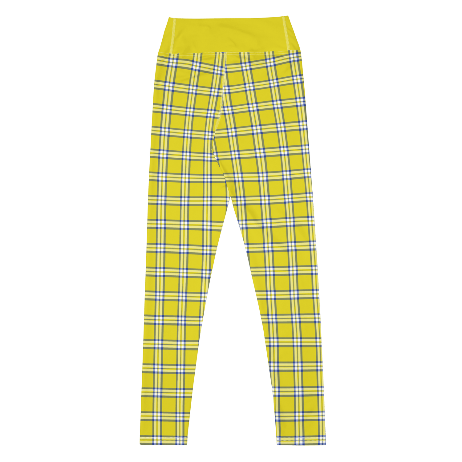 High waisted plaid pants yellow hot sale