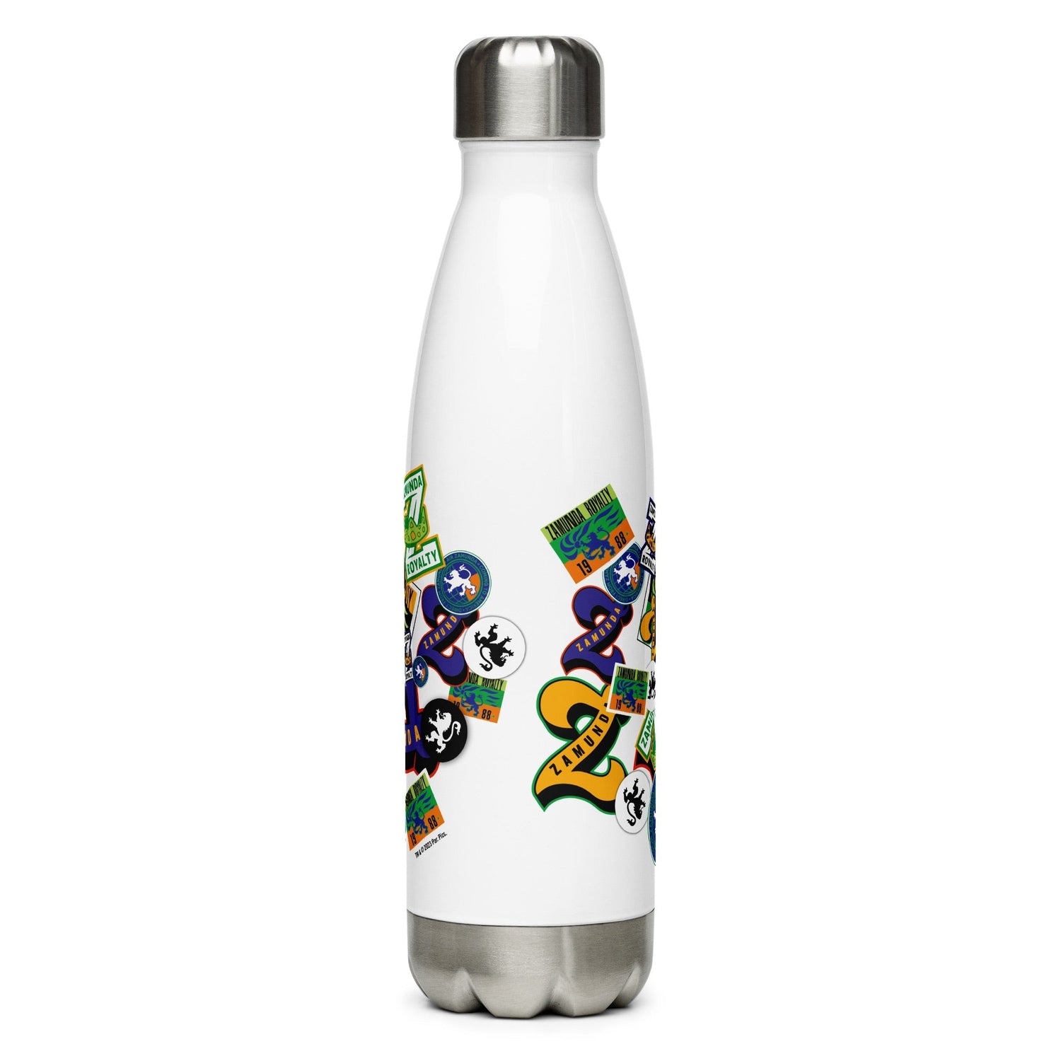 Coming To America Zamunda Pattern Stainless Steel Water Bottle - Paramount Shop