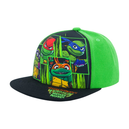 Concept One Teenage Mutant Ninja Turtles Cap, TMNT Adult Skater Snapback Baseball Hat with Flat Brim - Paramount Shop