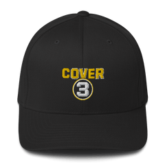 Cover 3 Logo Bestickter Hut - Schwarz