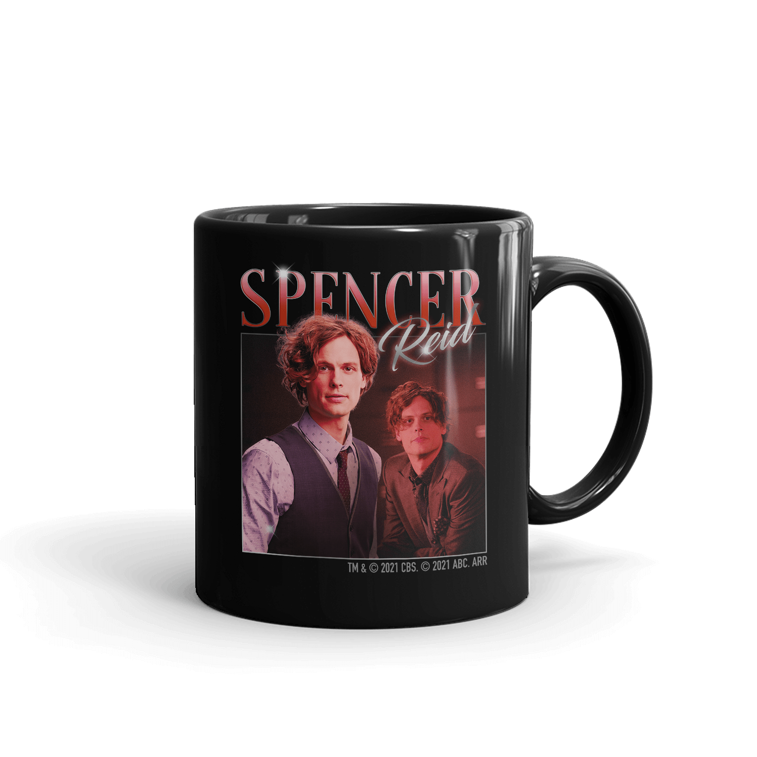 Criminal Minds 80's Spencer Reid Black Mug - Paramount Shop