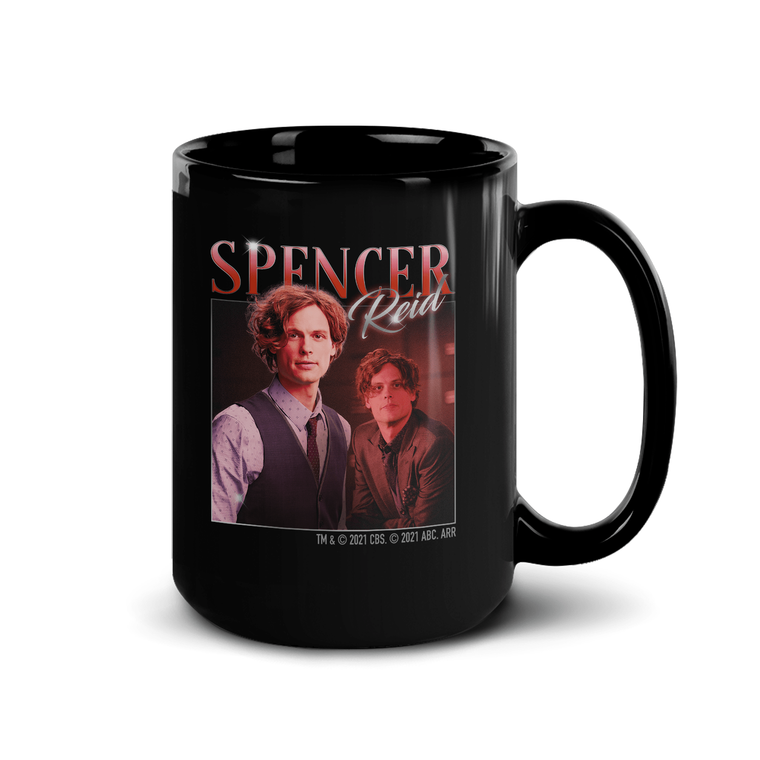 Criminal Minds 80's Spencer Reid Black Mug - Paramount Shop