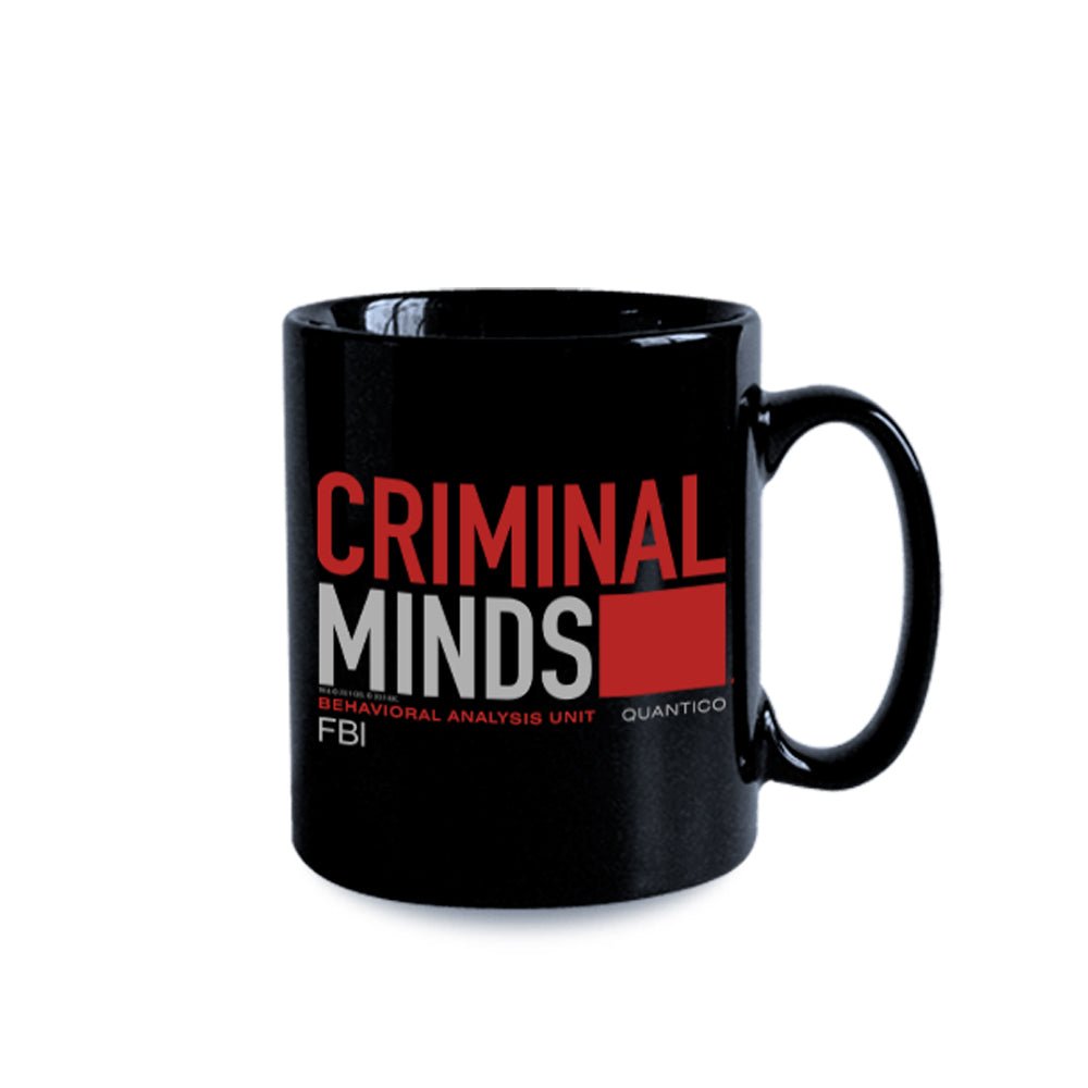 Criminal Minds BAU Quantico 11 oz Black Mug - Paramount Shop