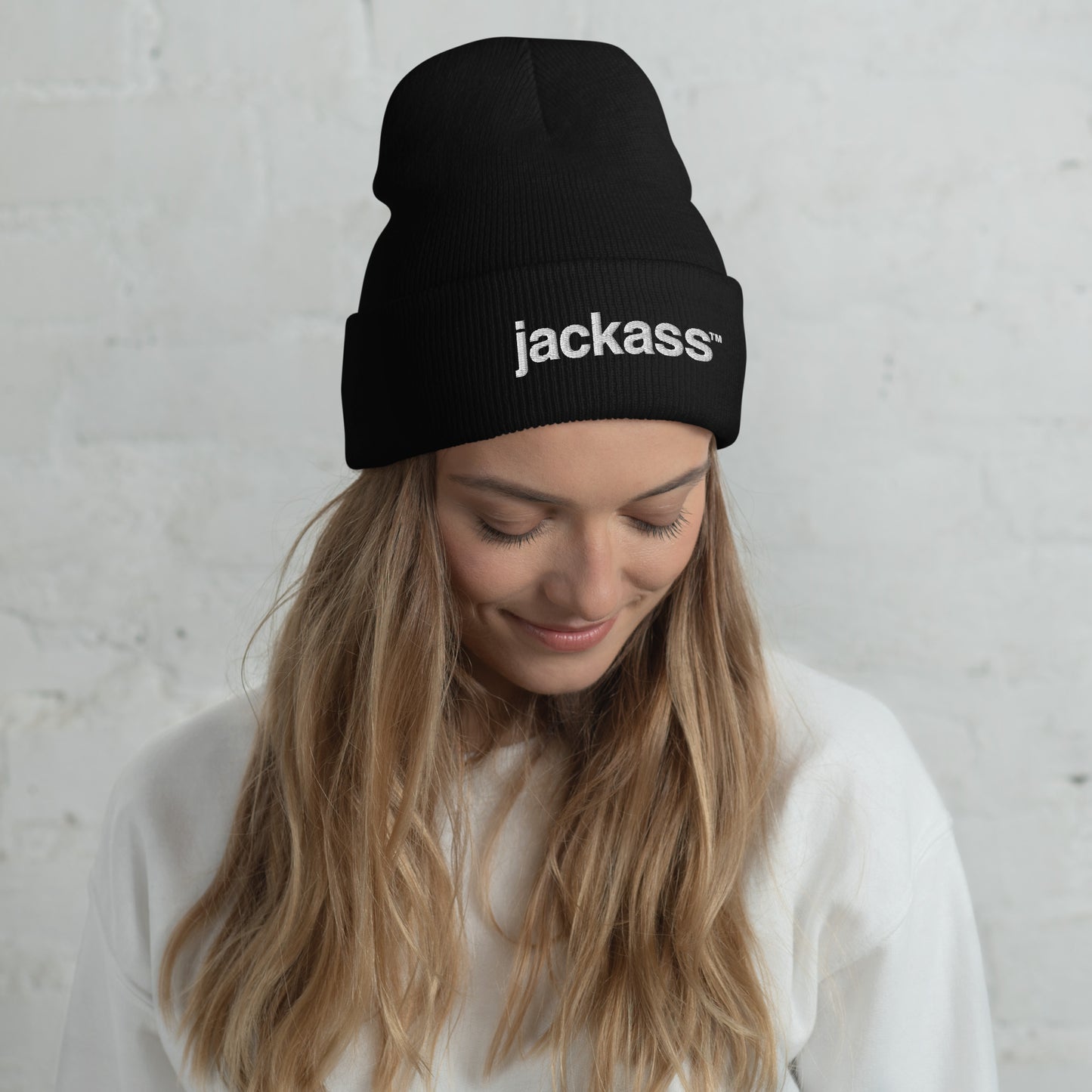 jackass Beanie Logo Embroidered