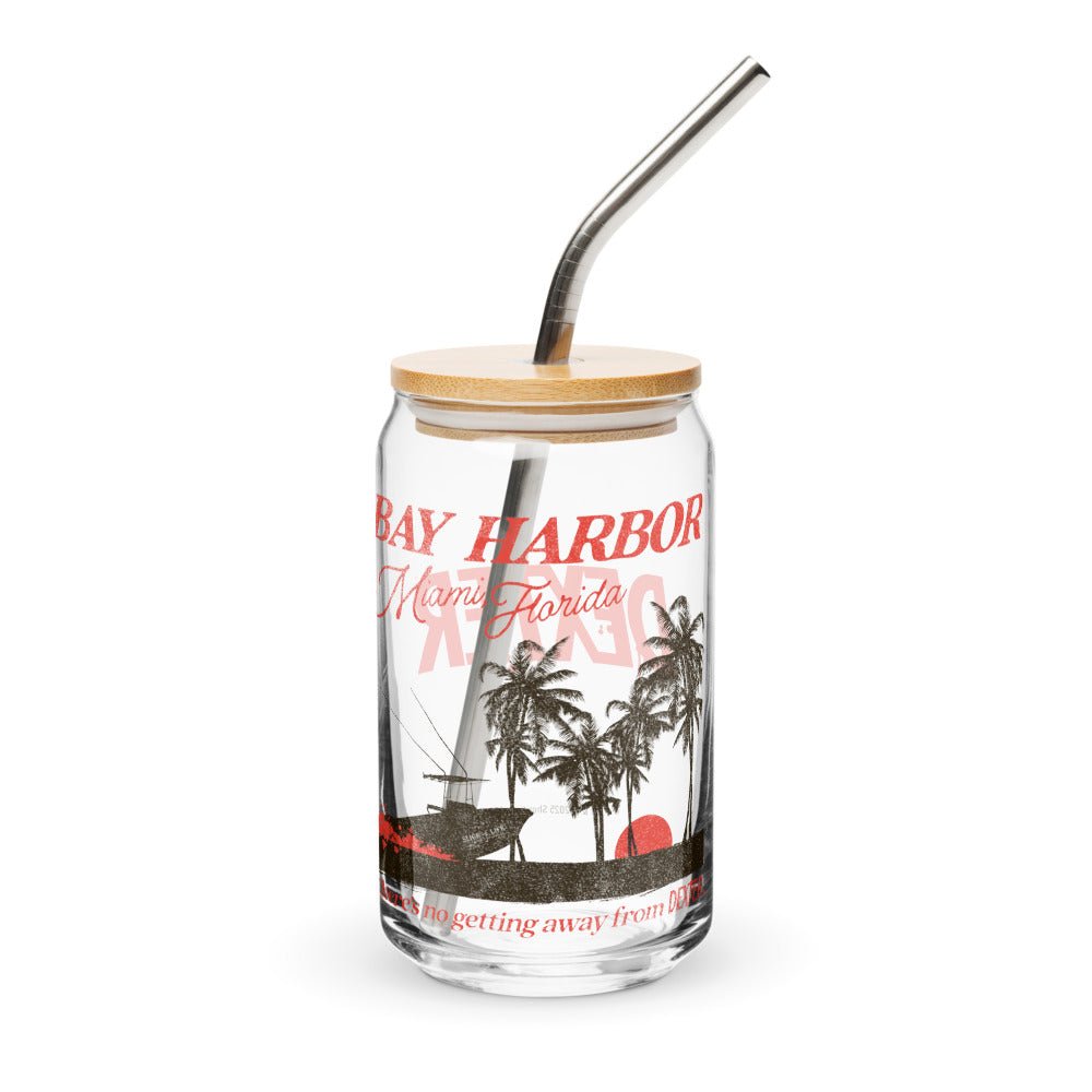 Dexter Bay Harbor Can-Shaped Glass with Lid and Straw