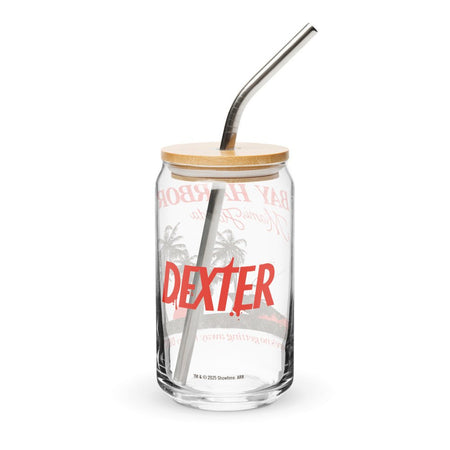 Dexter Bay Harbor Can - Shaped Glass with Lid and Straw - Paramount Shop