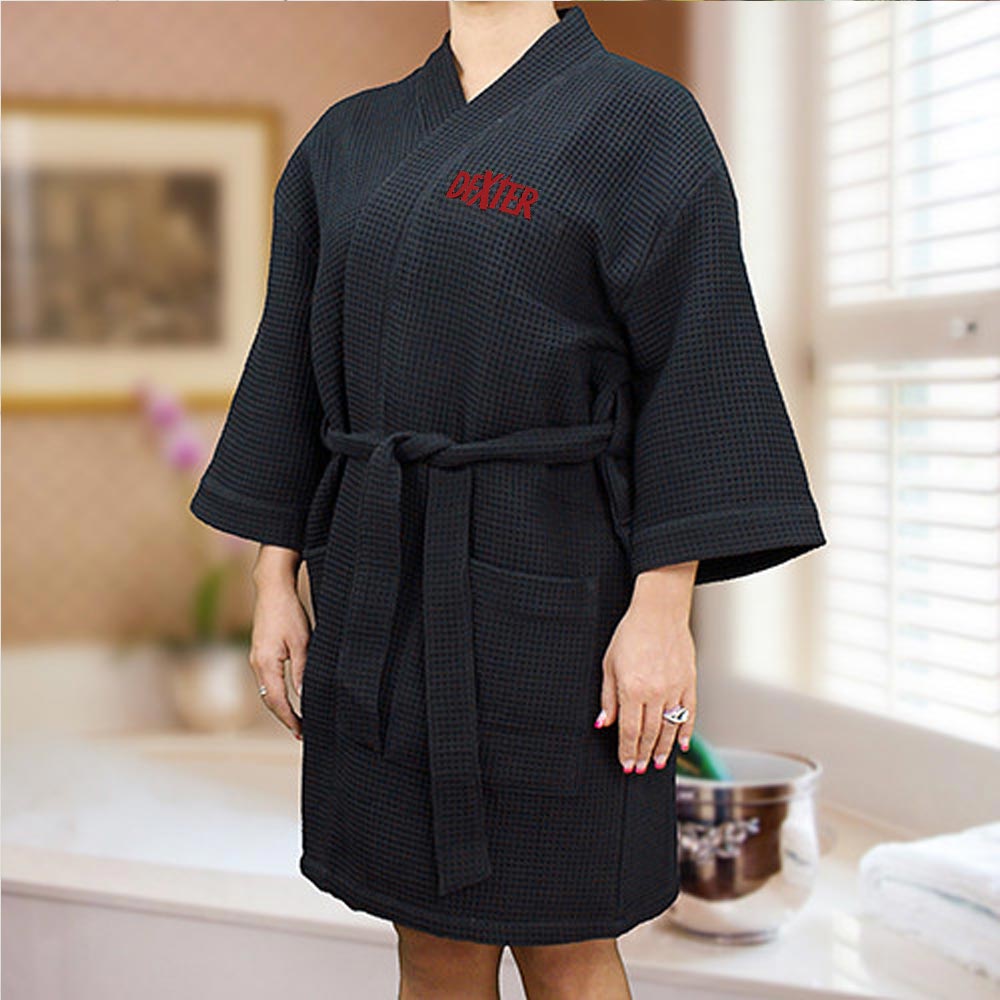 Dexter Robe à gaufre brodée – Paramount Shop