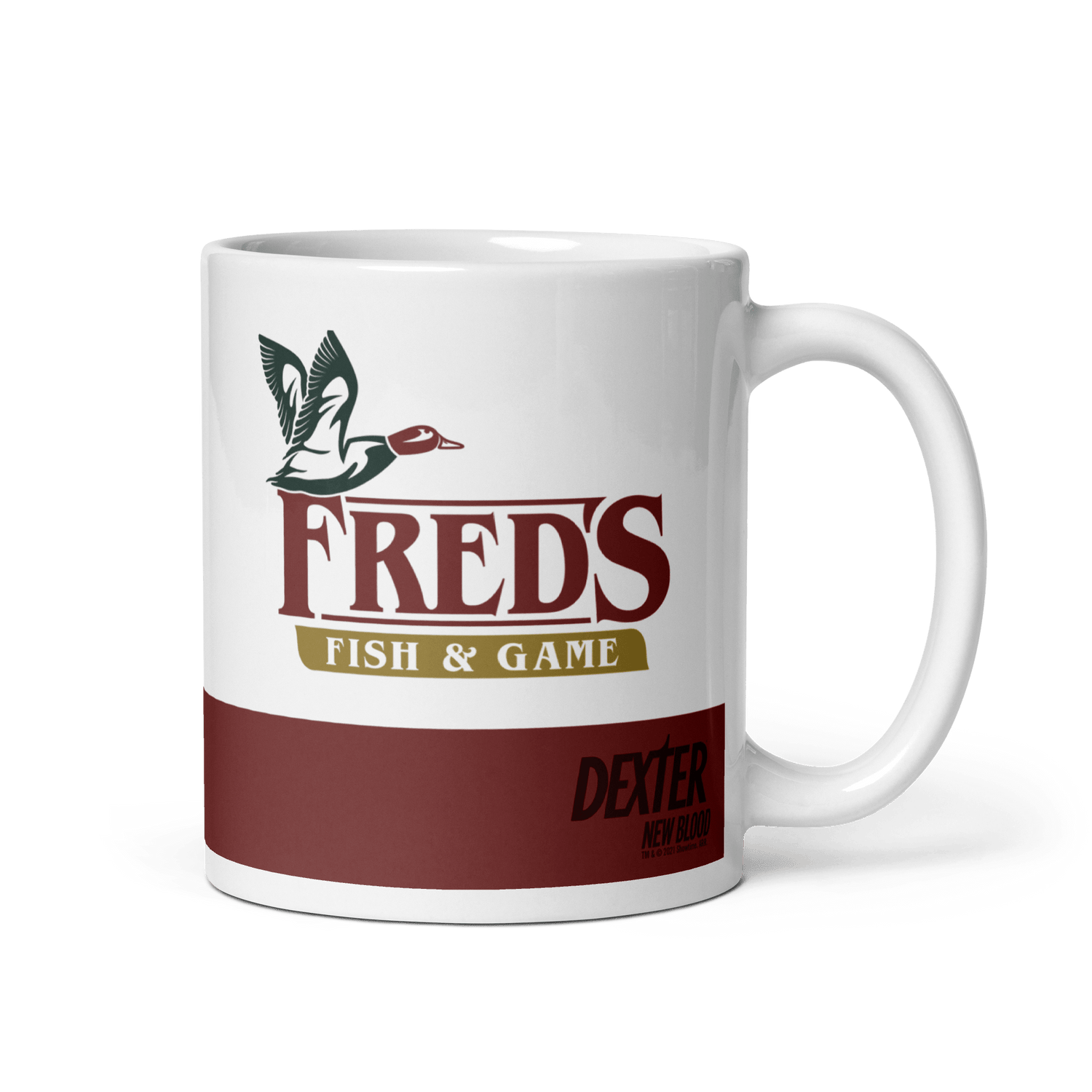 Dexter: New Blood Fred's Fish & Game White Mug - Paramount Shop