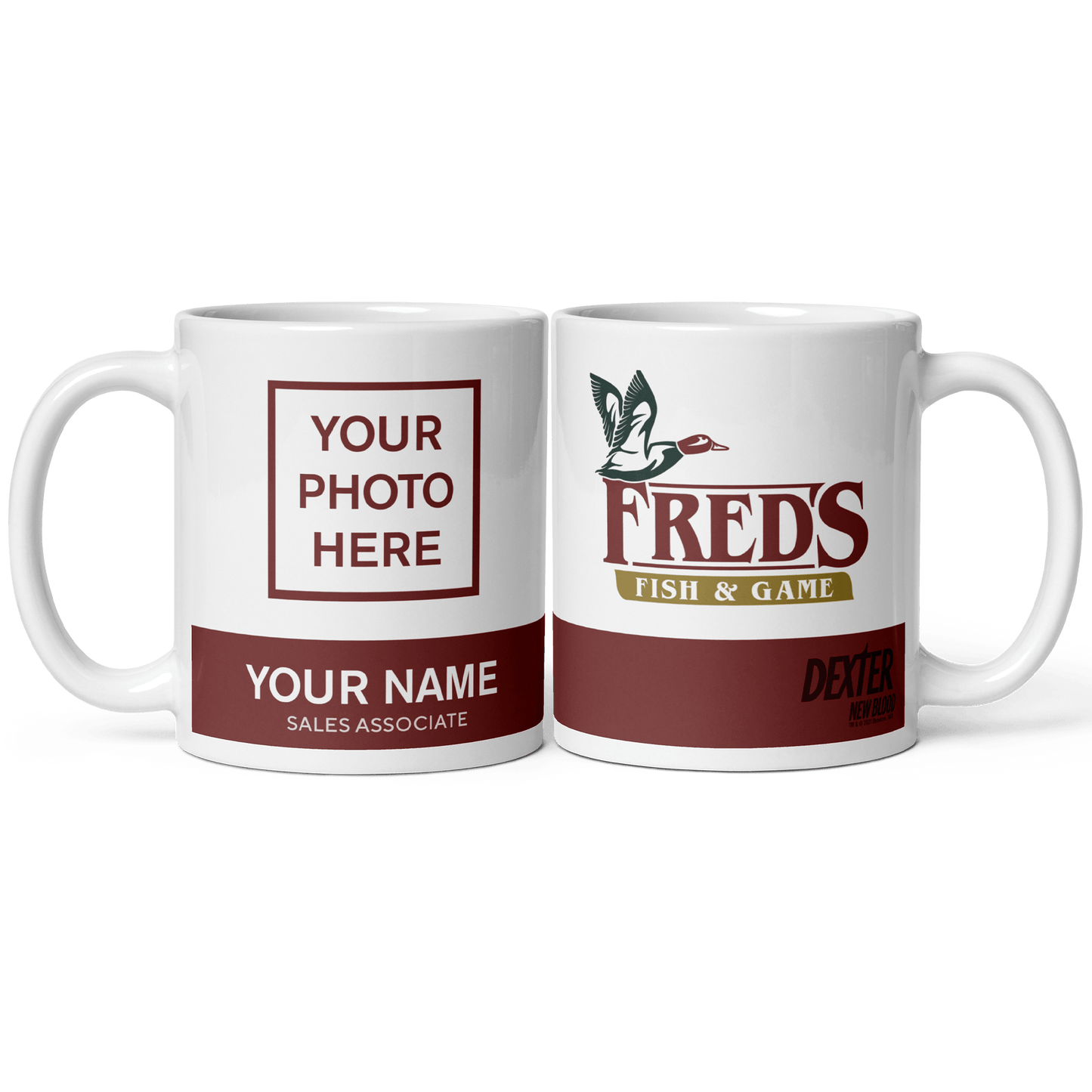 Dexter: New Blood Fred's Fish & Game White Mug - Paramount Shop
