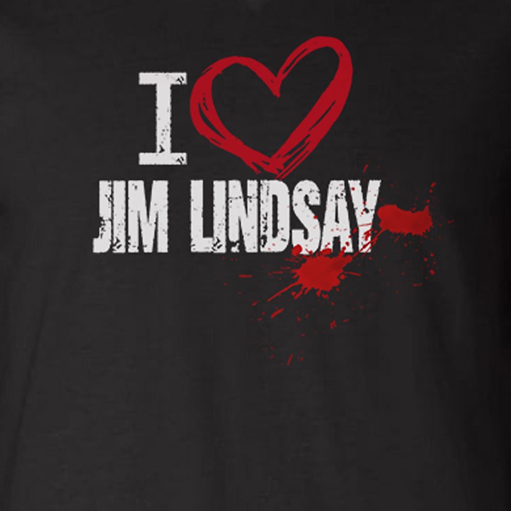 Dexter: New Blood I Heart Jim Lindsay Adult V - Neck T - Shirt - Paramount Shop