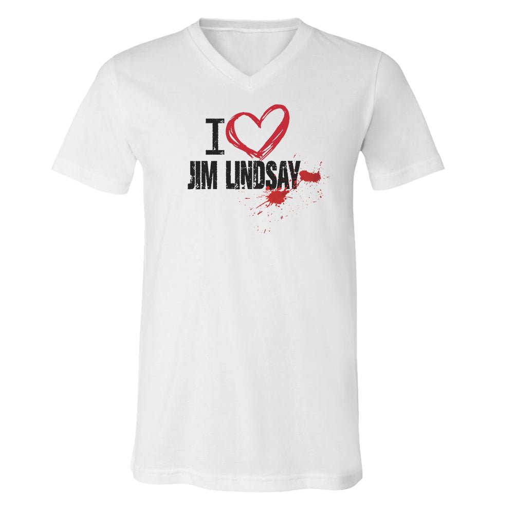 Dexter: New Blood I Heart Jim Lindsay Adult V - Neck T - Shirt - Paramount Shop
