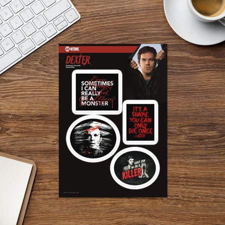 Dexter Sayings Sticker Sheet - Paramount Shop