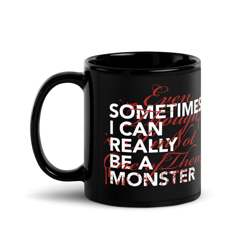 Dexter Sometimes I Can Really Be A Monster Black Mug