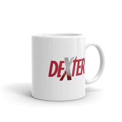 Dexter Splatter Logo Weiß Tasse - Weiß / 11 Unzen