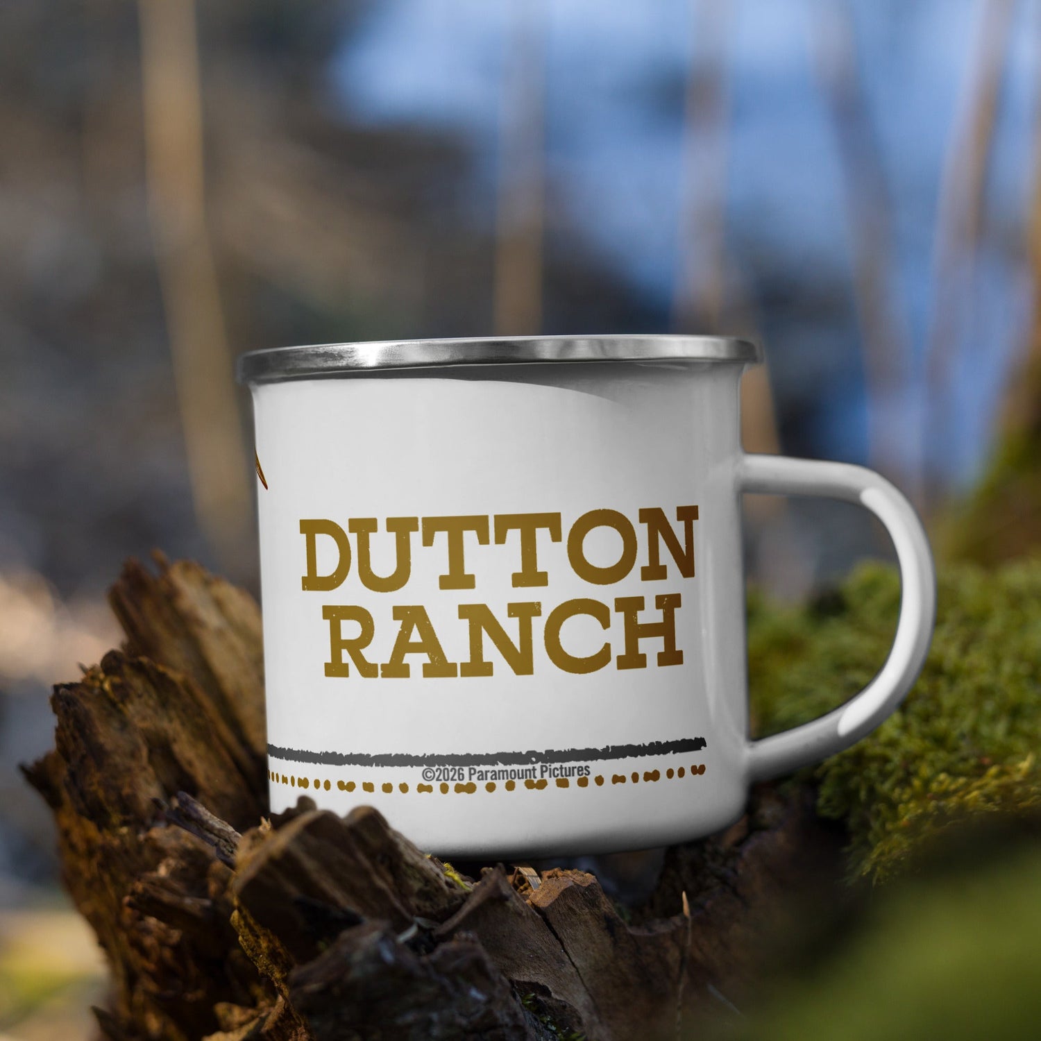 Dutton Ranch Enamel Mug Steer Logo - Paramount Shop