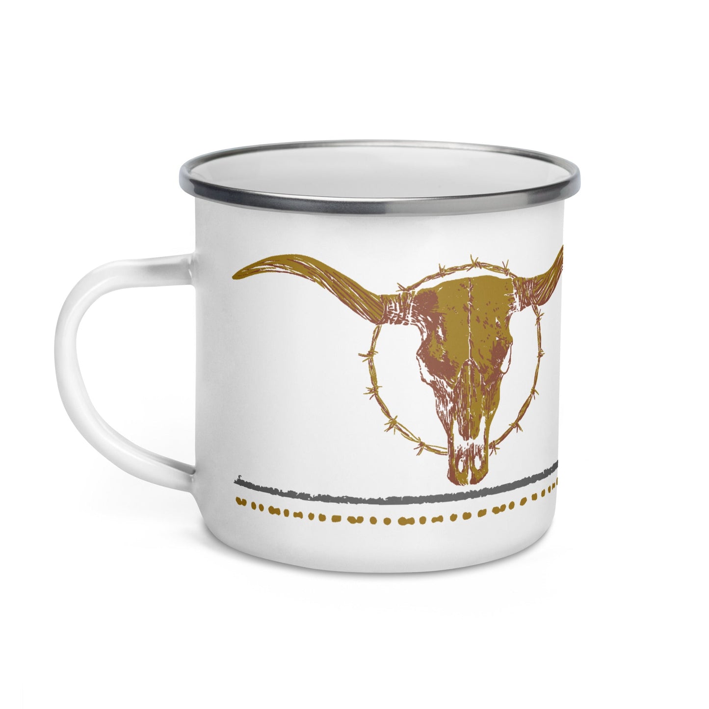 Dutton Ranch Enamel Mug Steer Logo - Paramount Shop