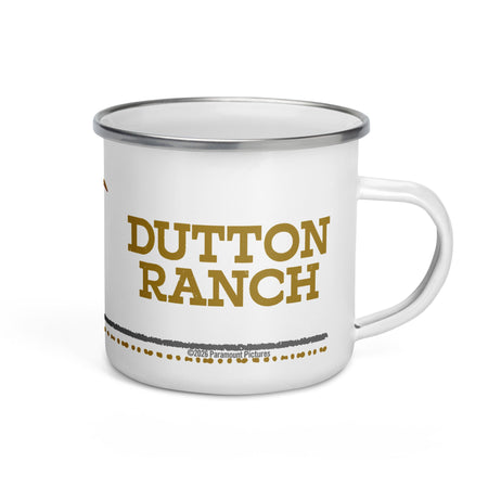 Dutton Ranch Enamel Mug Steer Logo - Paramount Shop