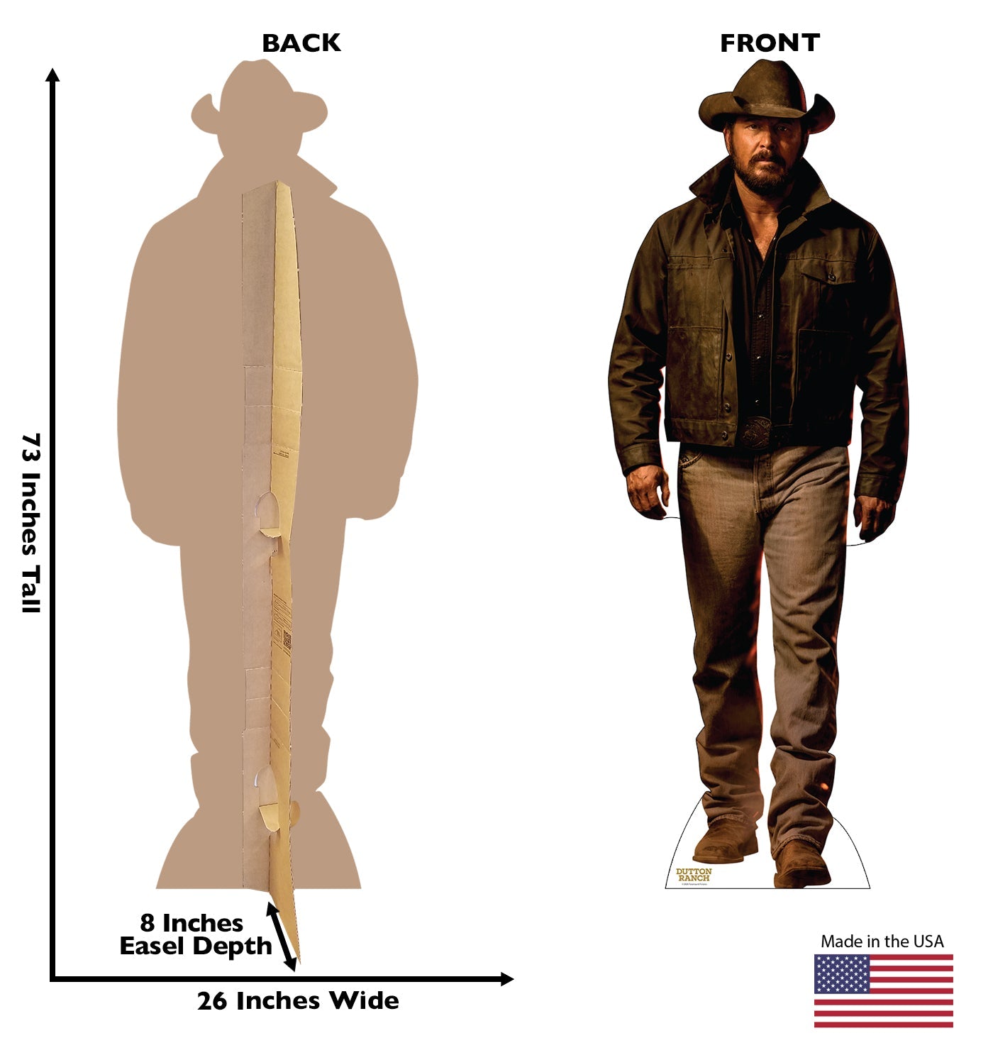 Dutton Ranch Life-Sized Rip Cardboard Cutout Standee - Paramount Shop