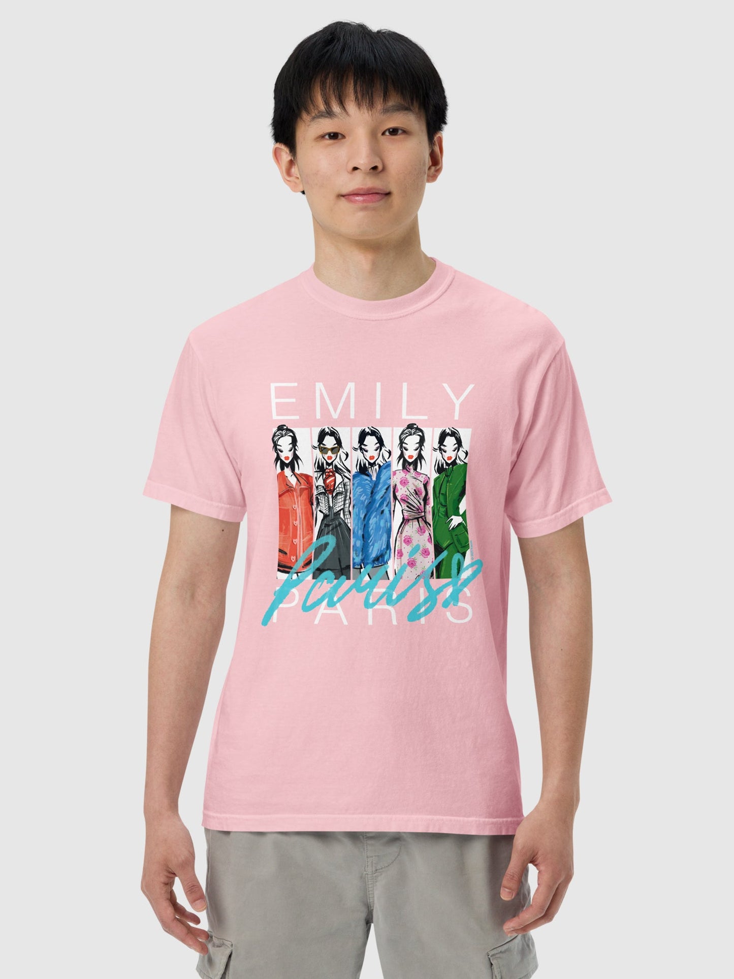 Emily in Paris Comfort Colors T-Shirt Fashion Sketches - Paramount Shop