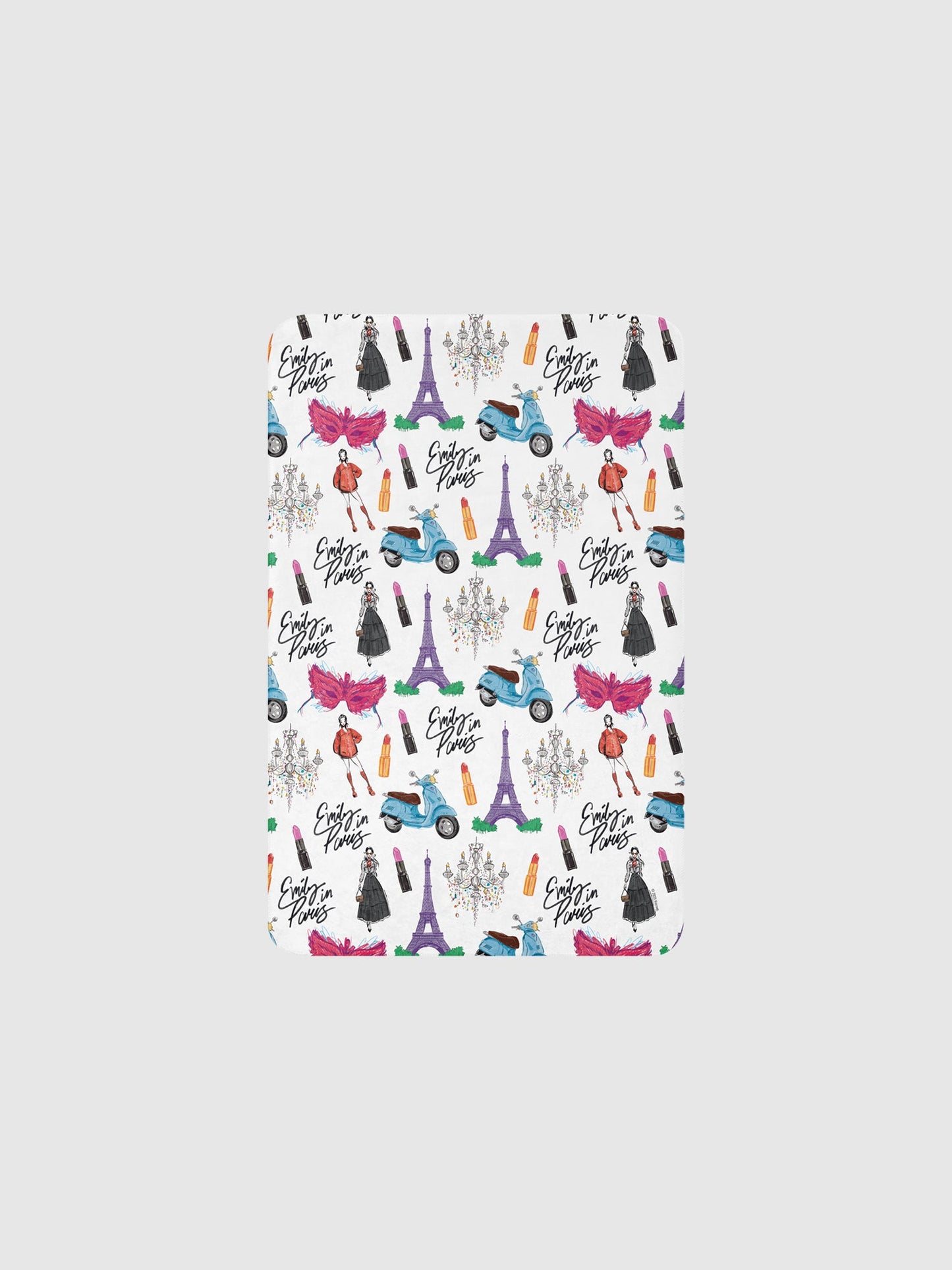 Emily in Paris Sherpa Blanket Drawings - Paramount Shop