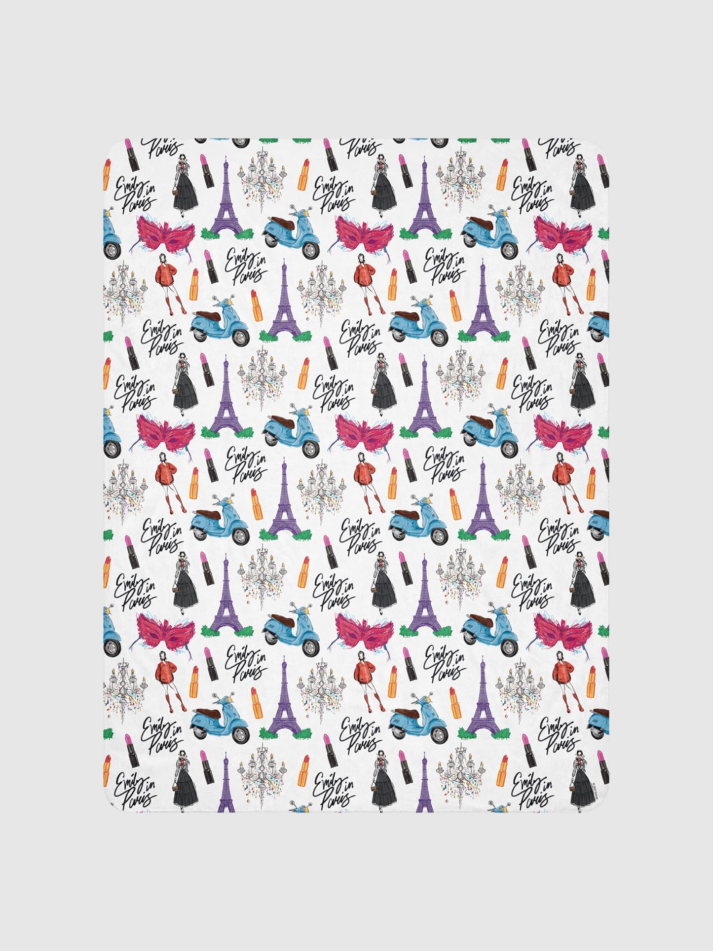 Emily in Paris Sherpa Blanket Drawings - Paramount Shop