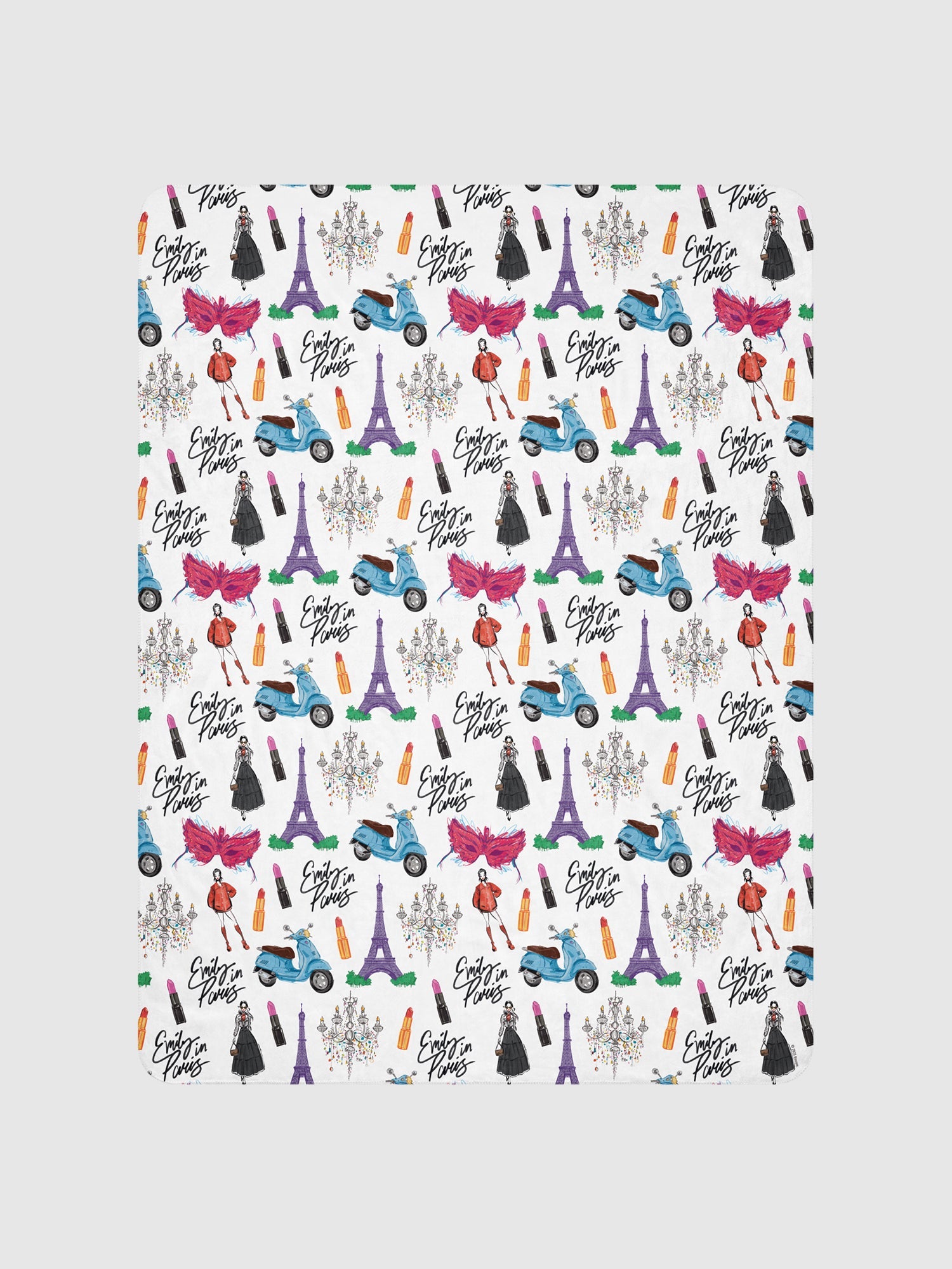 Emily in Paris Sherpa Blanket Drawings - Paramount Shop