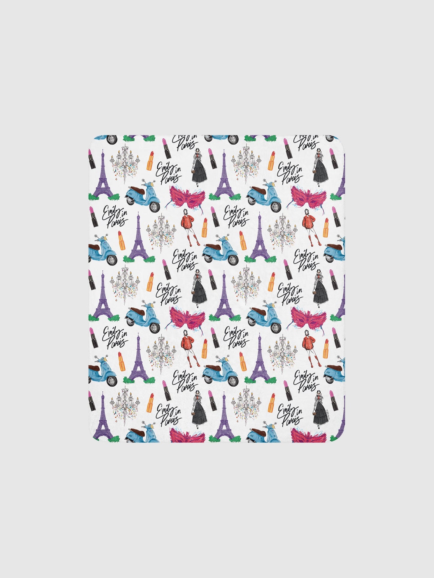 Emily in Paris Sherpa Blanket Drawings - Paramount Shop