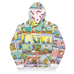 Garfield Comic-Hoodie - Weiß / Xs