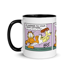 Garfield Comic Strip Zweifarbig Tasse - Schwarz / 11 Unzen
