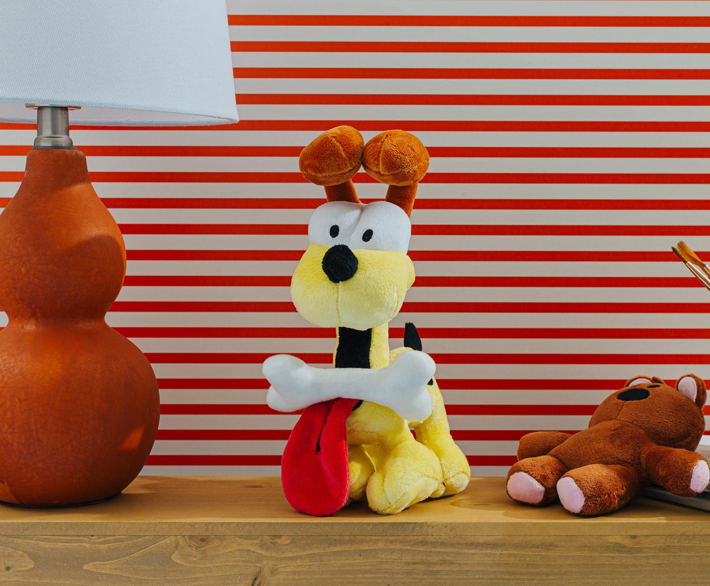 Garfield Odie with Dog Bone 12-Inch Collector Plush - Paramount Shop