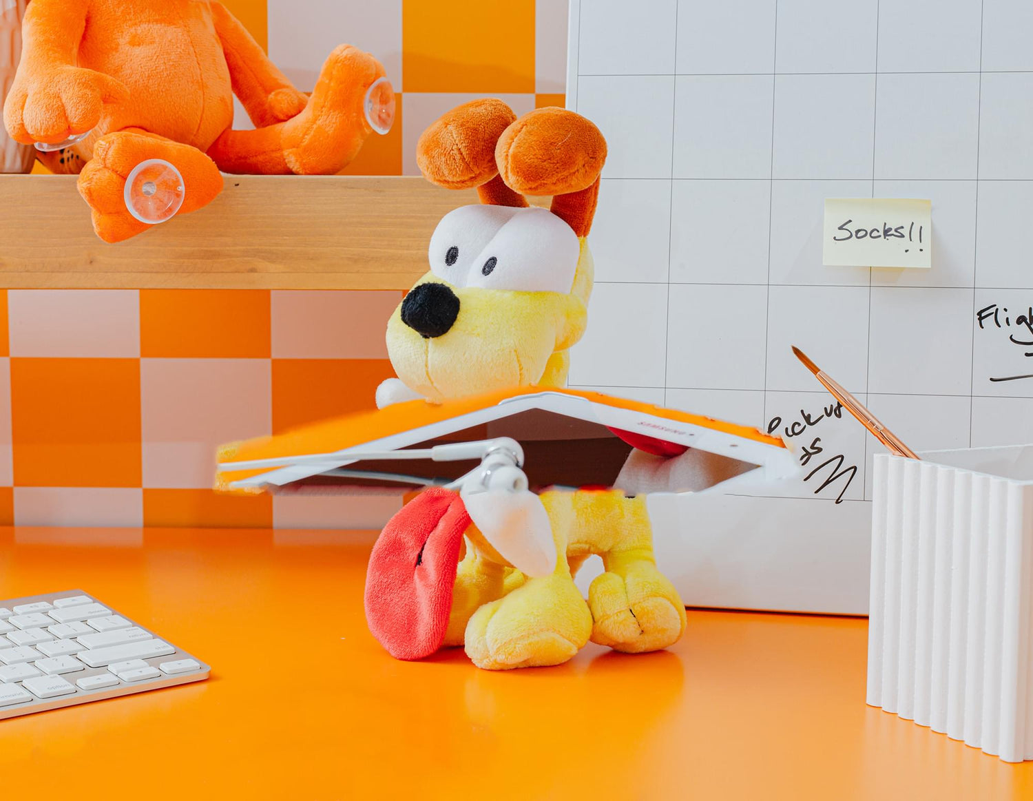 Garfield Odie with Dog Bone 12-Inch Collector Plush - Paramount Shop