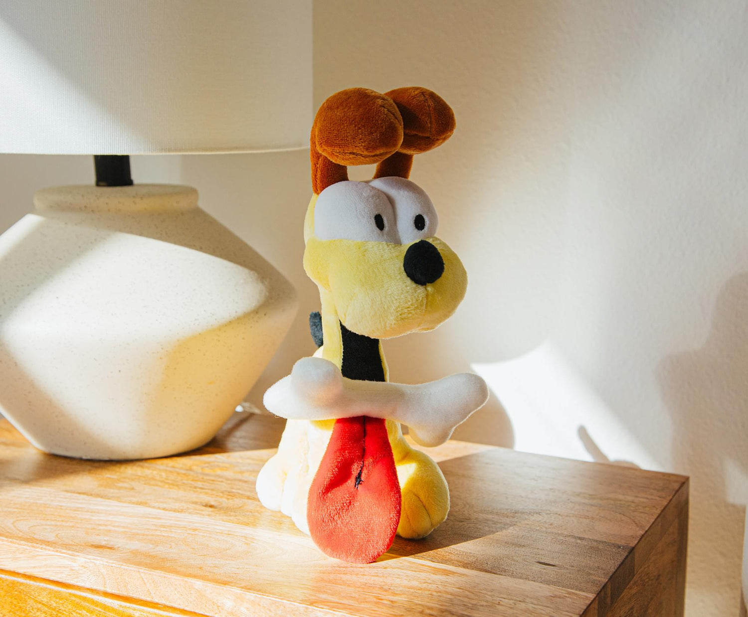 Garfield Odie with Dog Bone 12-Inch Collector Plush - Paramount Shop