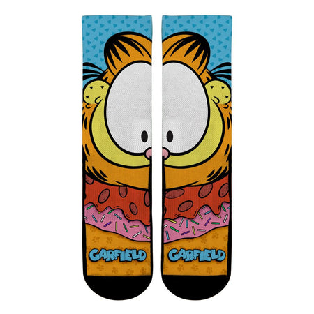 Garfield Split Face All Over Graphic Knit Crew Socks - Paramount Shop