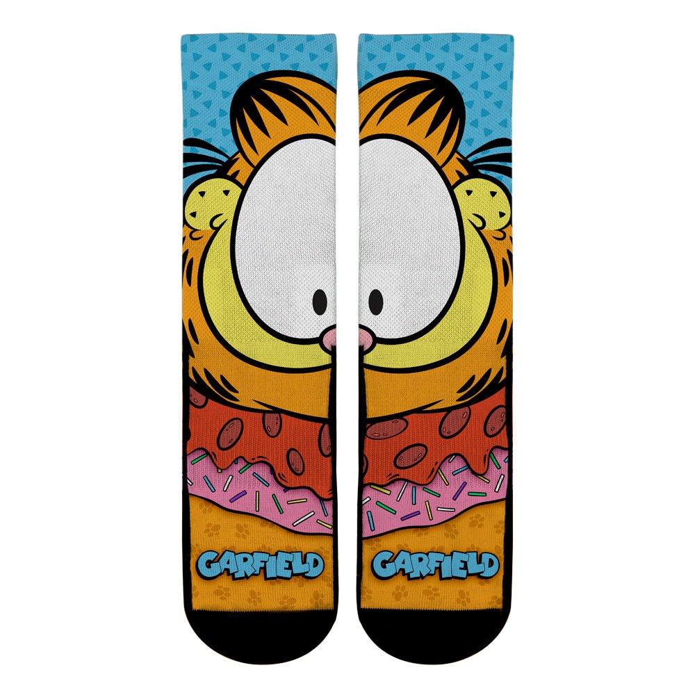 Garfield Split Face All Over Graphic Knit Crew Socks - Paramount Shop