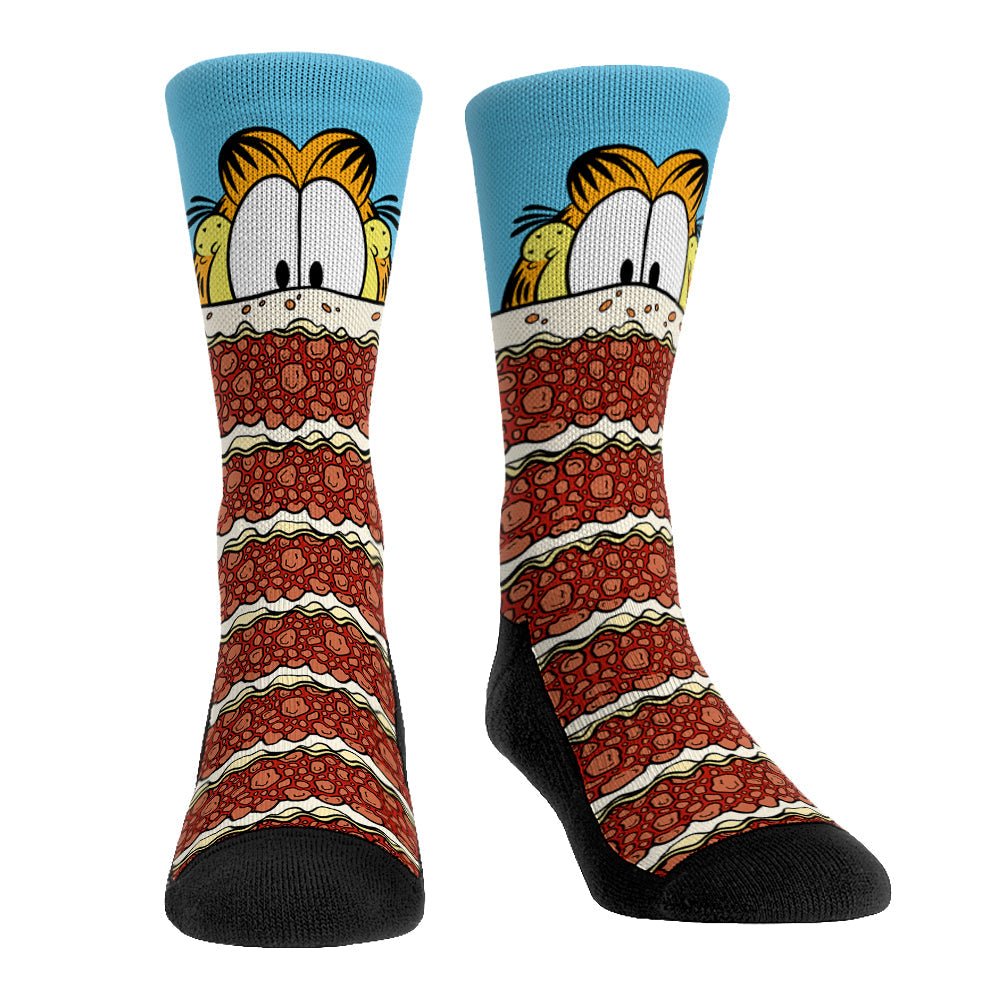 Garfield x Rock 'Em Socks Lasagna Pattern Crew Socks - Paramount Shop