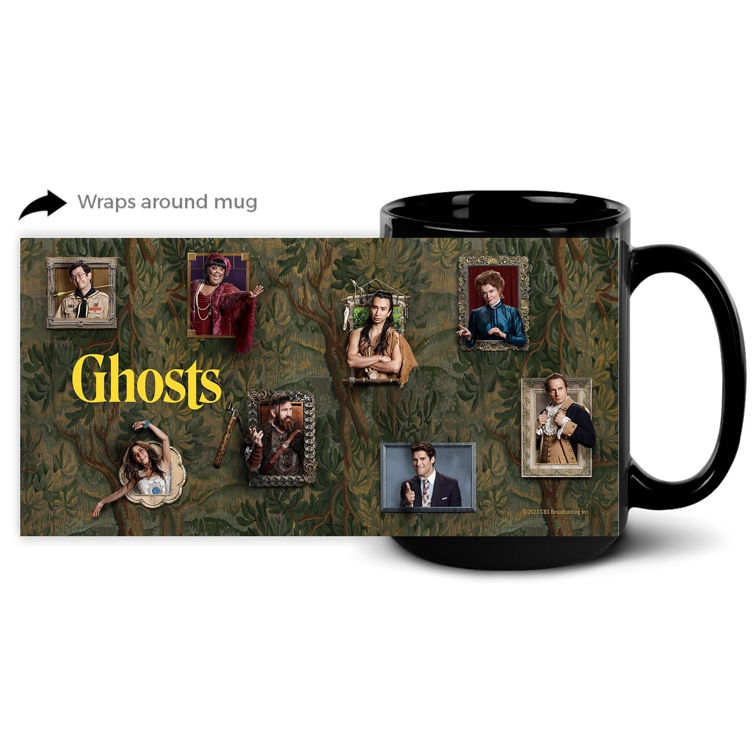 Ghosts Frames Black Mug - Paramount Shop