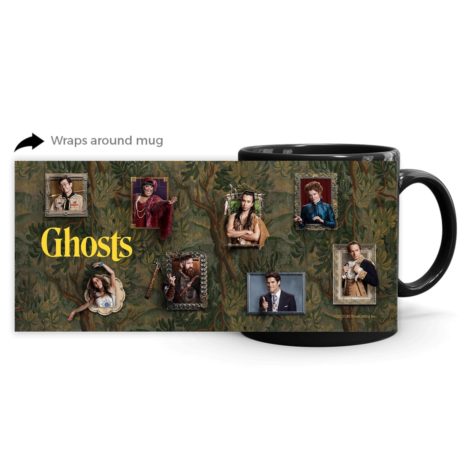 Ghosts Frames Black Mug - Paramount Shop
